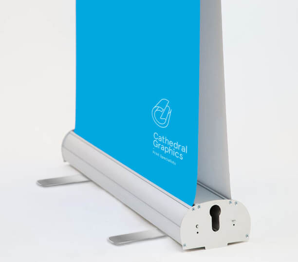 Double Sided Pull Up Banners 13 oz Matte Vinyl paper finish sample