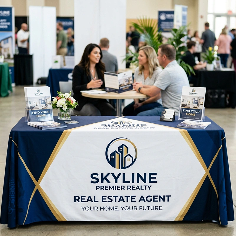 Table Covers - Custom Print Mockup